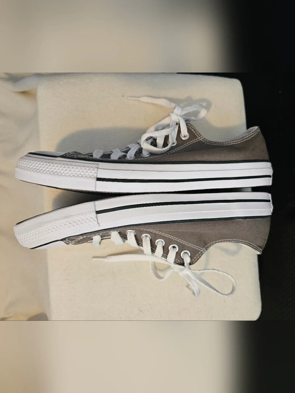 NEW! CONVERSE Chuck Taylor All Star Low-Top Charcoal Sneakers Sz Mens 9/ Wo's 11 - Picture 9 of 12